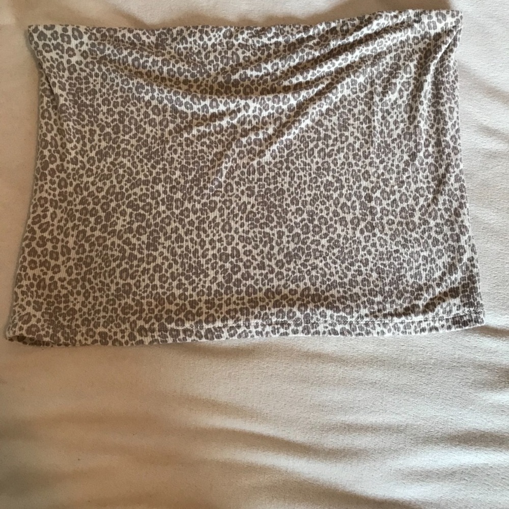 American Eagle Leopard Print Tube Top